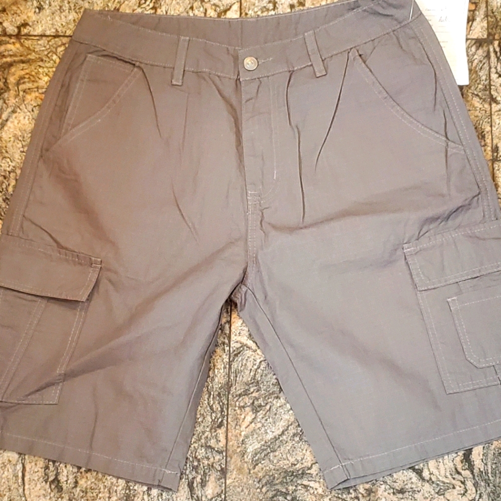 Grey Cargo Shorts